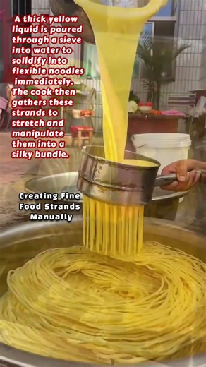 Creating Fine Food Strands Manually