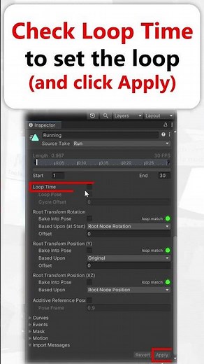 How do I fix my Unity animation that's not looping?