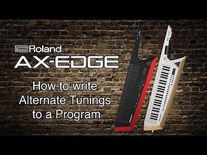 Roland AX-Edge - How to write Key Transposition to Programs