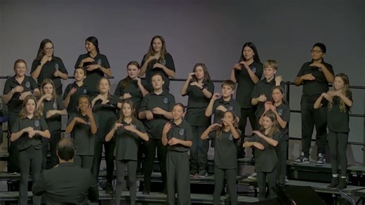 Discovery Middle School choir students perform "Alshlosha D'Varim" and "Seven Feet of Snow" at the annual LPS Winter Open House. | Liberty Public Schools