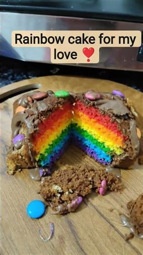 Rainbow Cake for My Love 🌈🎂 | Sweet Surprise for Someone Special ❤️