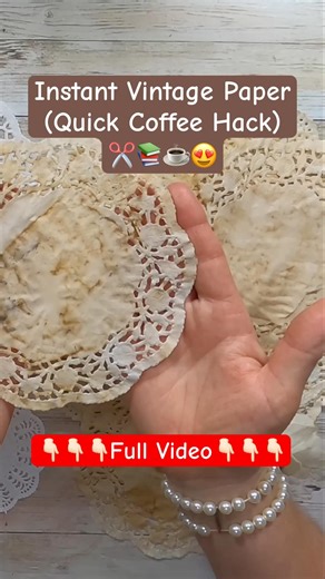 Instant Vintage Paper with Coffee ☕ (Easy DIY Hack!)