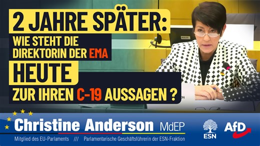 🇩🇪🇦🇹🇨🇭| So sieht man sich wieder! Vor 2 Jahren befragte ich die Direktorin der Europäischen Arzneimittel-Agentur (EMA), Emer Cooke, zur Wirksamkeit der COVID-„Impfstoffe“. Frau Cooke behauptete seinerzeit, daß angeblich über 20 Mio. Menschenleben durch die mRNA-Spritzung gerettet wurden. Nachdem ich sie mit ihren Kontakten zur Pharma-Lobby konfrontierte, gab sie zu: Die 20 Millionen geretteten Leben stammen von ALLEN (‼️) Impfstoffen, nicht nur von C19-mRNAs! Jetzt – 2 Jahre später – traf 