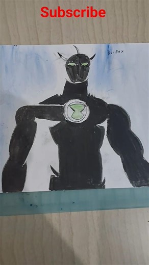 Drawing of Alien X from Ben 10