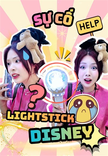 Sự cố với Lightstick Disney của t huhu 🥹🥲 #quynhsanhdieu #quynhanhbui #hypersquad
