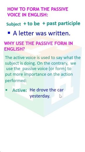 How to Form the Passive Voice in English? | Part 1: Basics + Examples