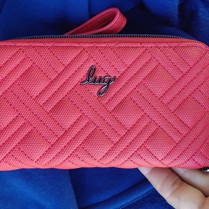Lug Textured Red Medium  Women's Wallet New