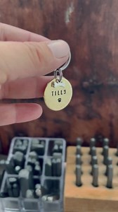 Custom Dog ID Tag Hammered Brass Personalised Puppy Pet Collar Tag. - Etsy UK