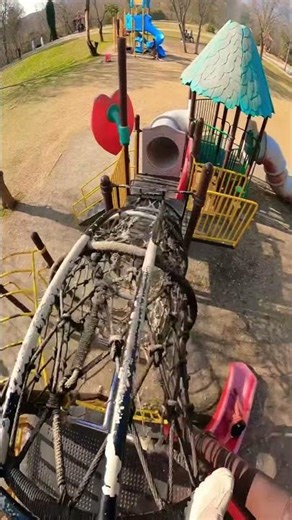 Bela Ciao pov climbing in playground