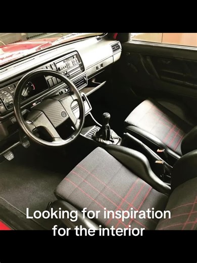 Starting the interior on my mk2 golf while i wait for engine parts to be delivered. #mk2 #volkswagen #mk2golf #restorationcar #restorationcar