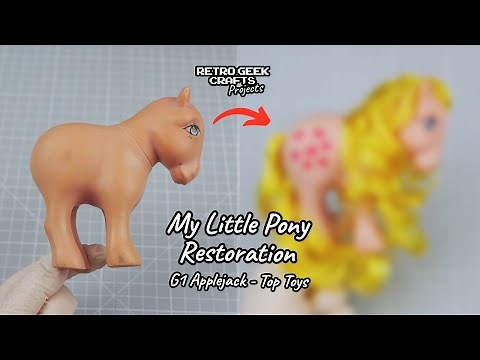 My Little Pony Vintage Toy Restoration: Applejack 'Renewed' (#mlp G1 1982 Hasbro/Top Toys) Clean!