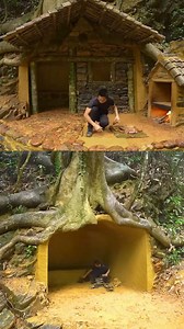Before modern houses, humans survived like this…! Before modern civilization, humans survived by building homes inside mountains. In this video, we recreate how primitive people dug caves by hand to create shelter. No modern tools. No electricity. Only survival knowledge passed down through generations. This cave home protects from heat, cold, rain, and wild animals — just like ancient times. Watch till the end to see how a simple hole in the mountain becomes a real home. #MrSurjo #fyp #love #re