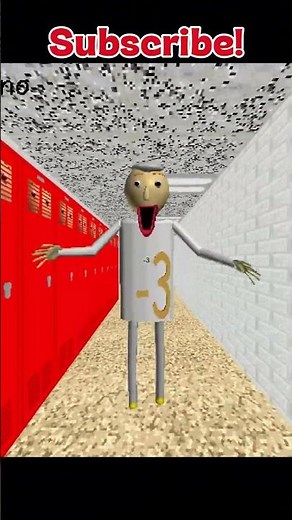MINUS THREE - Baldi's basics v1.4.3 decompiled mod #shorts #gaming #funny