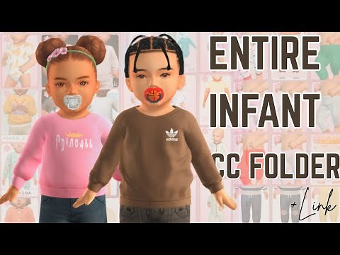 The Sims 4 | My ENTIRE Infant CC Folder (Clothes, Accessories + More!)