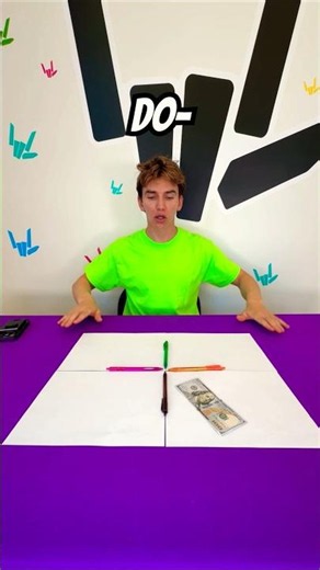 Make a SQUARE moving only ONE pen!! 🤔