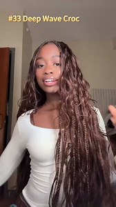 Ocean Wave Crochet Hair Extensions 28Inch 3packs Chocolate Brown Deep Wave Crochet Hair Extensions Synthetic Twist Ripple Curly Braids Hair for Women 110g/pack(#33)