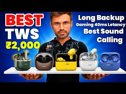 Best TWS Under 2,000 | Earbuds Calling Gaming | Low Letancy 40ms |Goboult Muatang Oneplus Realme