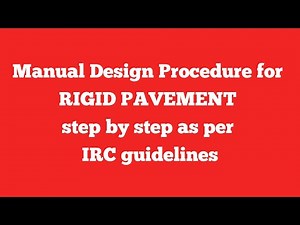 Design of Rigid Pavement #rigidpavemnetdesign #highwayengineering #2025