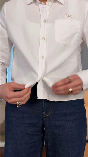 How to crop your shirt perfectly 🤍 | YES or NO? Subscribe for more fashion