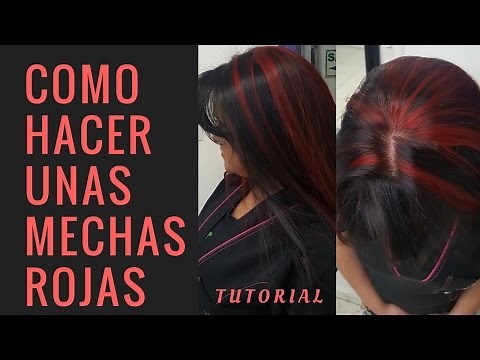 COMO HACER UNAS MECHAS ROJAS LOCALIZADAS | LEONARDO RAMIREZ