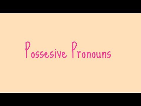 Arabic Possessive Pronouns with example (lesson 13)