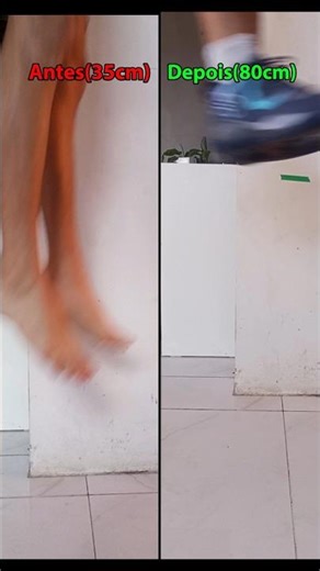 Saí de uma impulsão baixa para quase 80cm treinando em casa.