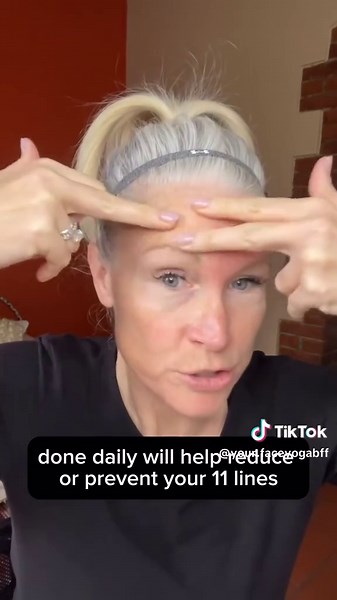 Face Yoga Exercises to Reduce Frown and Forehead Lines