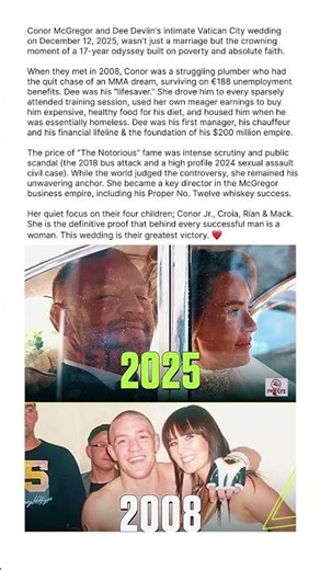 Conor McGregor Married Dee Devlin in The Vatican 🤯