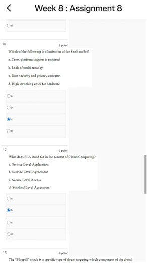Introduction to Internet of Things NPTEL Week 8 Assignment #nptel #shorts