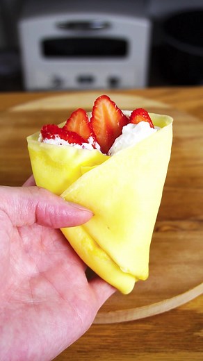 もちもちクレープの作り方 - 材料4つで簡単レシピ