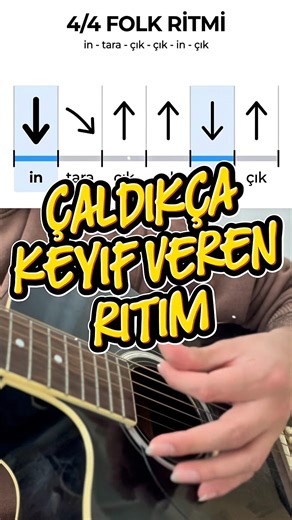 Kolay Ama Akıcı Gitar Ritmi (Folk Ritmi)🎸