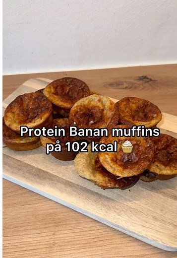Fluffy Banan Protein Muffins Opskrift