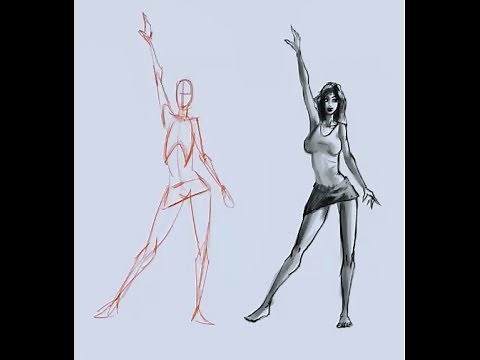 How to draw the female figure from your mind -- no references