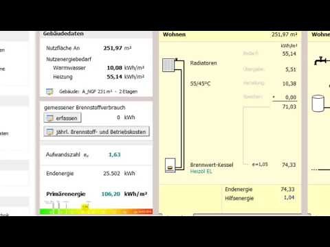 Erfassung der Gebäudetechnik im Energieberater 1 - Version EnEV