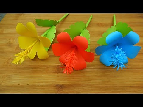 Simple Paper Flower Making🌸Easy Paper Craft Flowers|Paper Flower Making Step by Step🌸 [Tutorial]