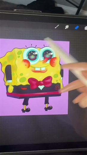 What a dapper sponge. #art #commission #digitalart #spongebob #fanart #cuteart