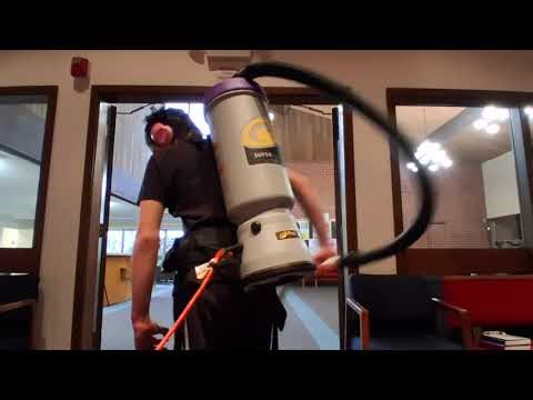 Vacuuming With ProTeam Backpack Vacuum