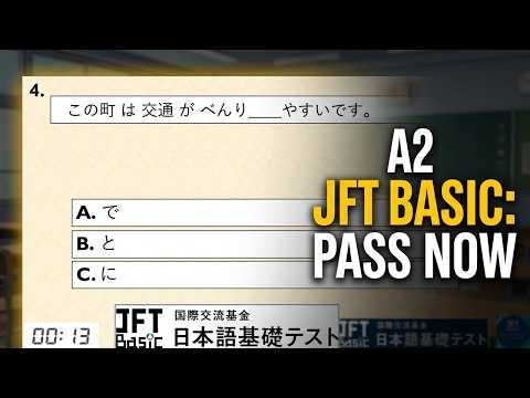 JFT Basic A2 Sample Test 2026 |sample Practice for Japan Foundation Test