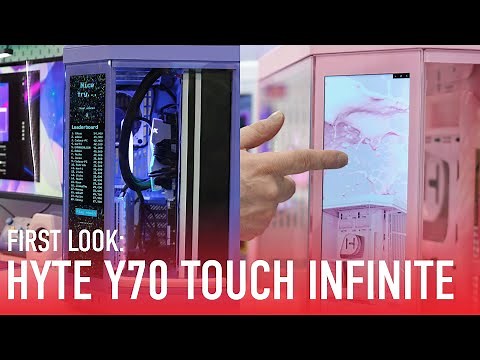 First Look: Mega-Popular Hyte Y70 Touch PC Case Adds Funky Colors, New Screen