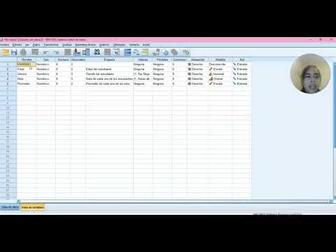 Estadística. Tutorial de como ingresar datos en SPSS.