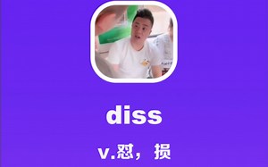 diss：怼，损