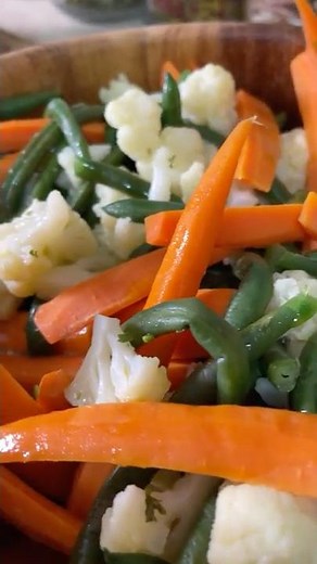 Steamed Vegetable Salad | Fresh & Simple Mediterranean Bowl