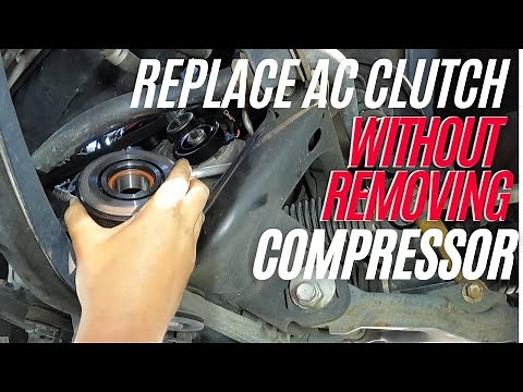 How to replace AC clutch without removing compressor 2005 - 2015 Toyota Tacoma