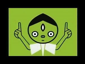 PBS kids dash logo in right mirror effect