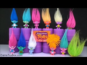 Dreamworks Trolls Blind Bags Series 1 Series 2 Names Review Toys Collection Fun Playing for Kids
