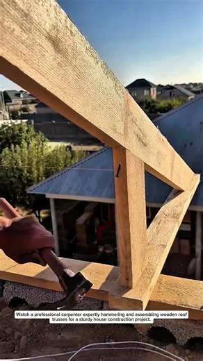 Building Roof Trusses Step by Step #Carpentry #Roofing #Construction