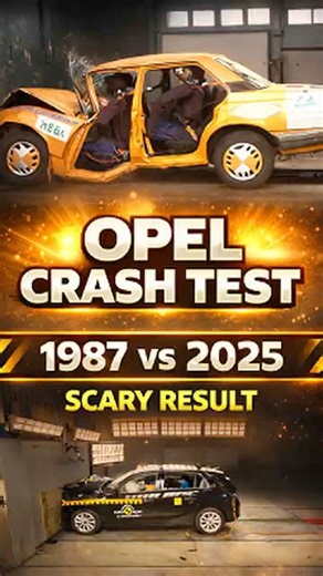 OLD vs NEW Opel 1987 vs 2025 Crash Test Evolution