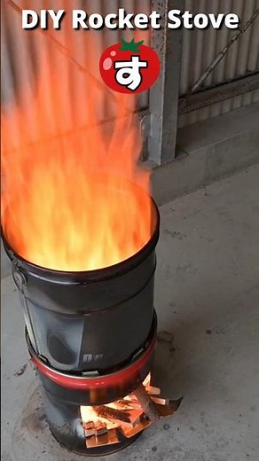 [DIY Rocket Stove] Building an Incinerator (Explosive Flames)