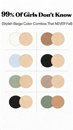 Outfit Color Combos That Never Fail 🔥 #ColorCombos#OutfitInspiration#FashionShorts#StyleTips