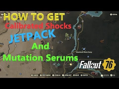 Fallout 76 - How To Get Calibrated Shocks, JetPack, And Mutation Serums